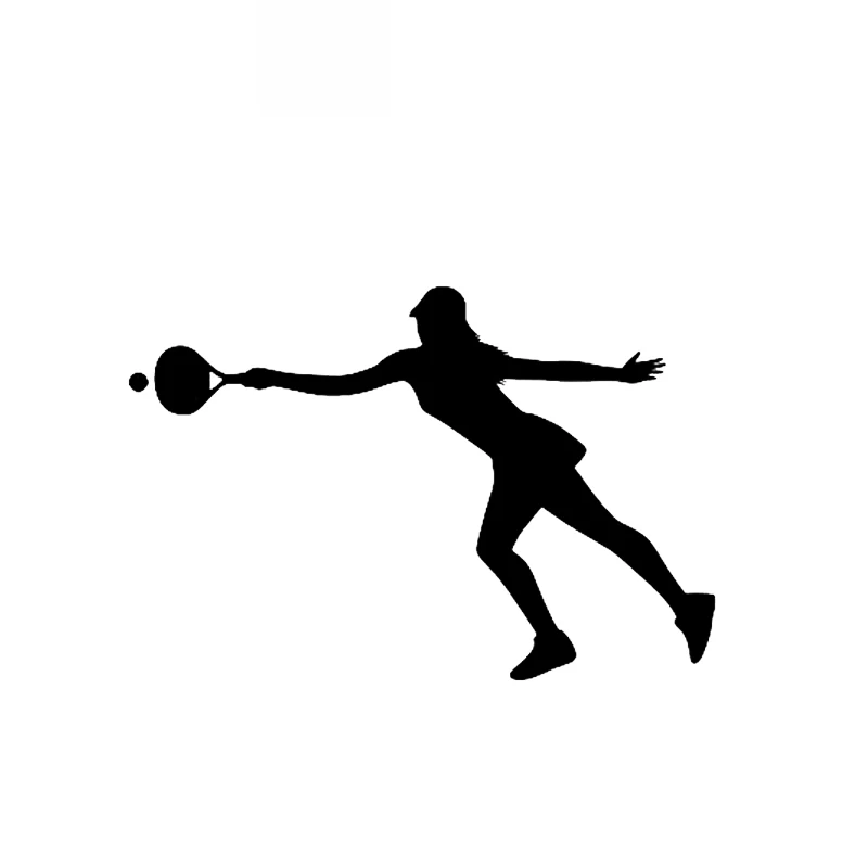

The Coolest Tennis Silhouette Sticker High Quality Car Window Decoration Personality Pvc Waterproof Decal Black/white, 15cm*10cm