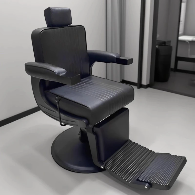 Exquisite Glamour Barber Chair Sturdy Metal Salon Chair Hair Shop Beauty Studio Adjustable Height Salon De Coiffure Furniture