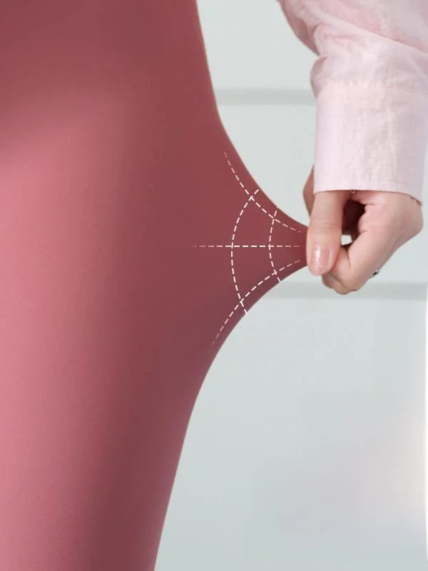 بنطلون يوجا من الحرير الصناعي للنساء، بنطلون ضيق رقيق لرفع البطن وتحسين شكل الأرداف، بنطلون ثلاثة أرباع من ألياف البوليستر