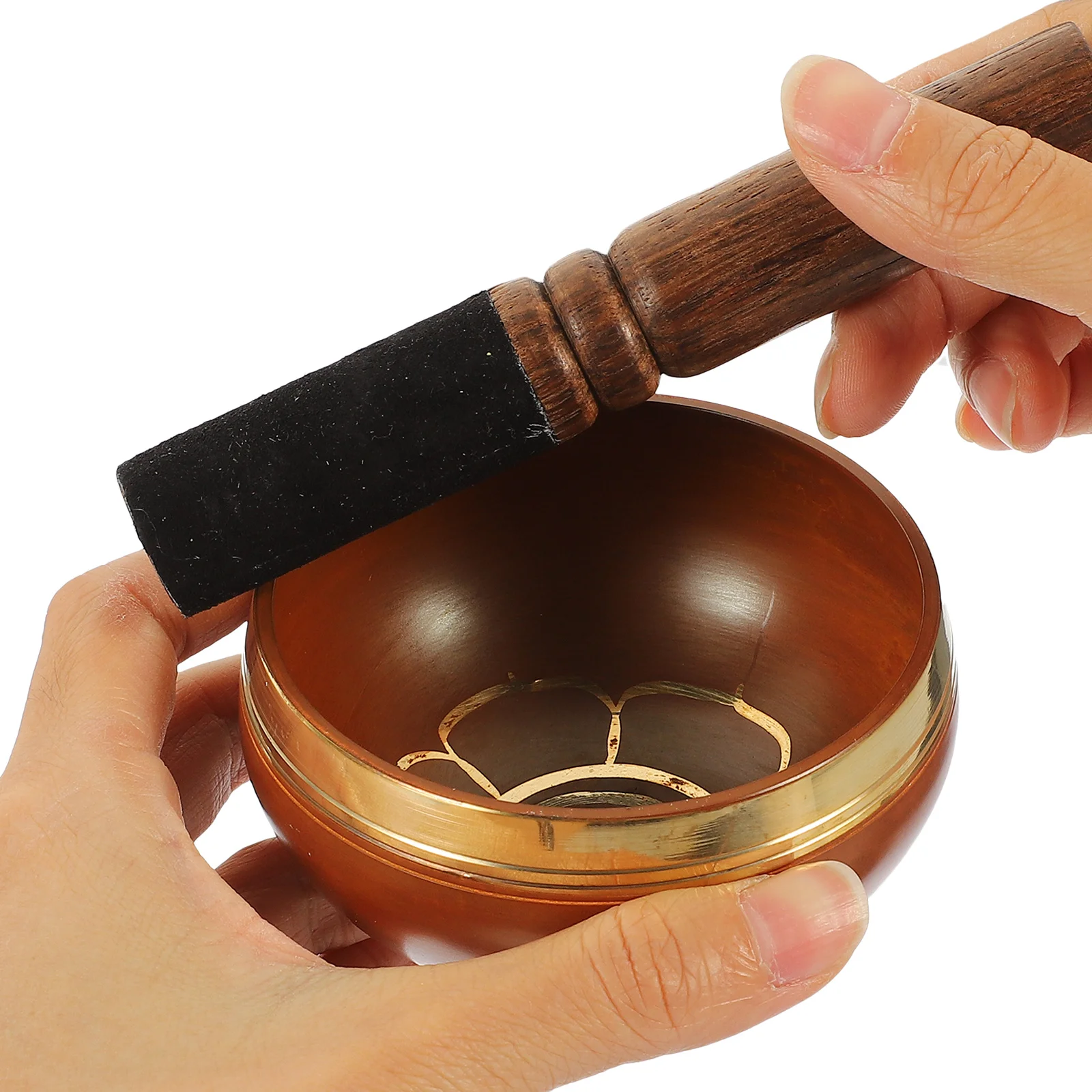 

1 set 1 Set Yoga Singing Bowls Meditation Copper Bowl Small Size Premium Durable Buddhist Sound Bowl For Decor