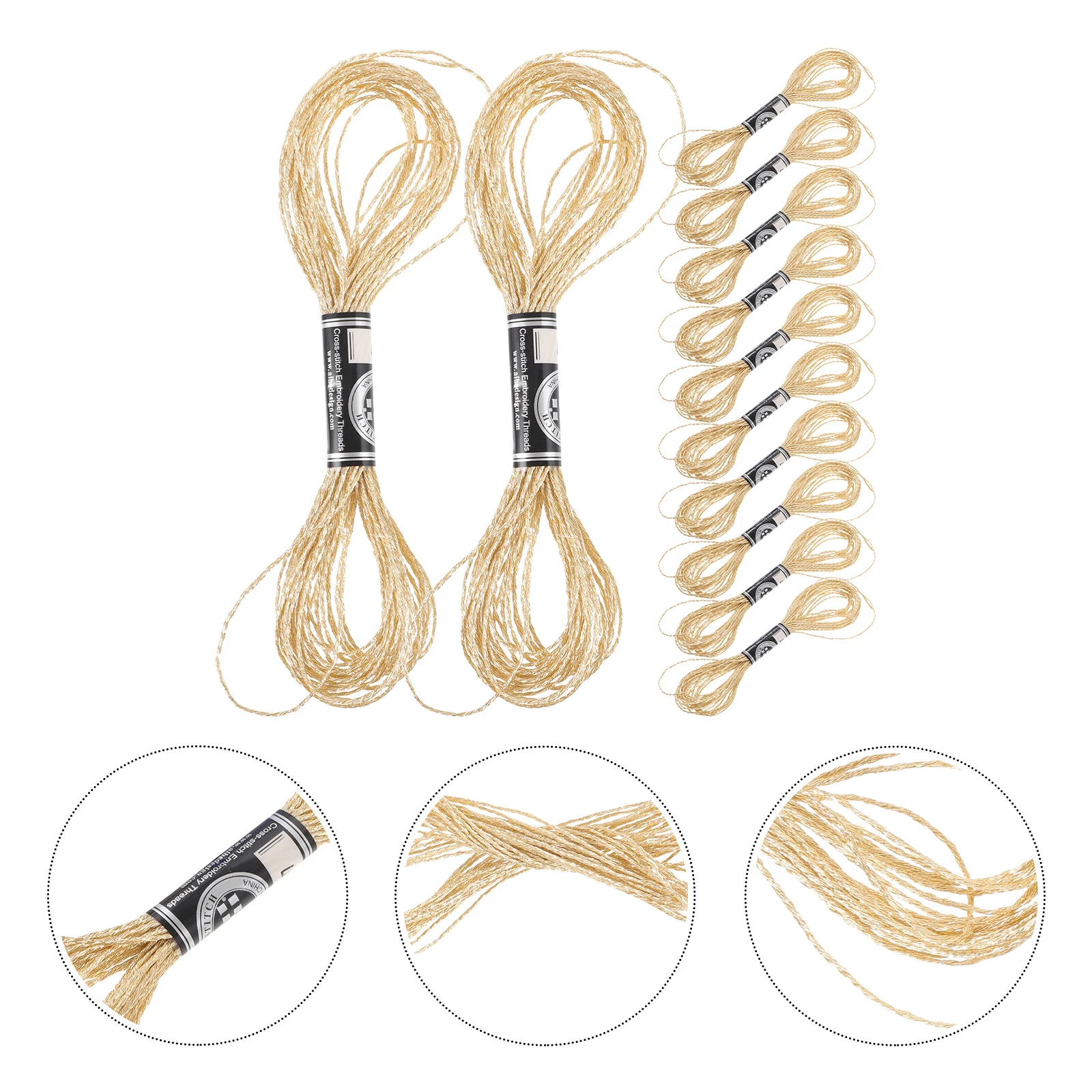 

12 PCS Metal Wiring Sewing Materials Machine Supplies Floss Threads Cross Stitch