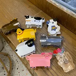 Creative Cute Animal Series Hair Claw Cow Pig Sheep Donkey Acetic Acid Shark Clip For Women Girls Hair Accessories