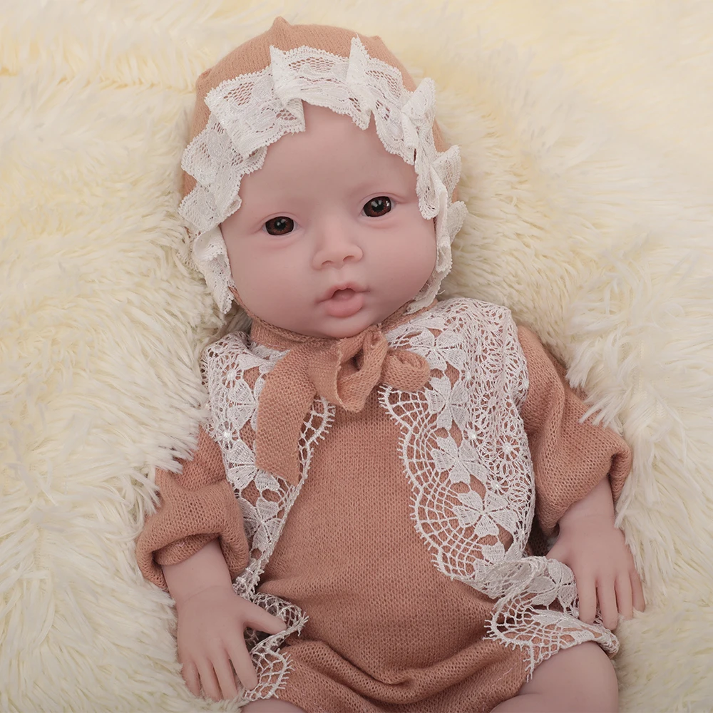 Herpinker Original Reborn Dolls Reborn Realistic Silicone Baby Reborn Doll Silicone Reborn Baby Bebe Reborn De Silicone Realista