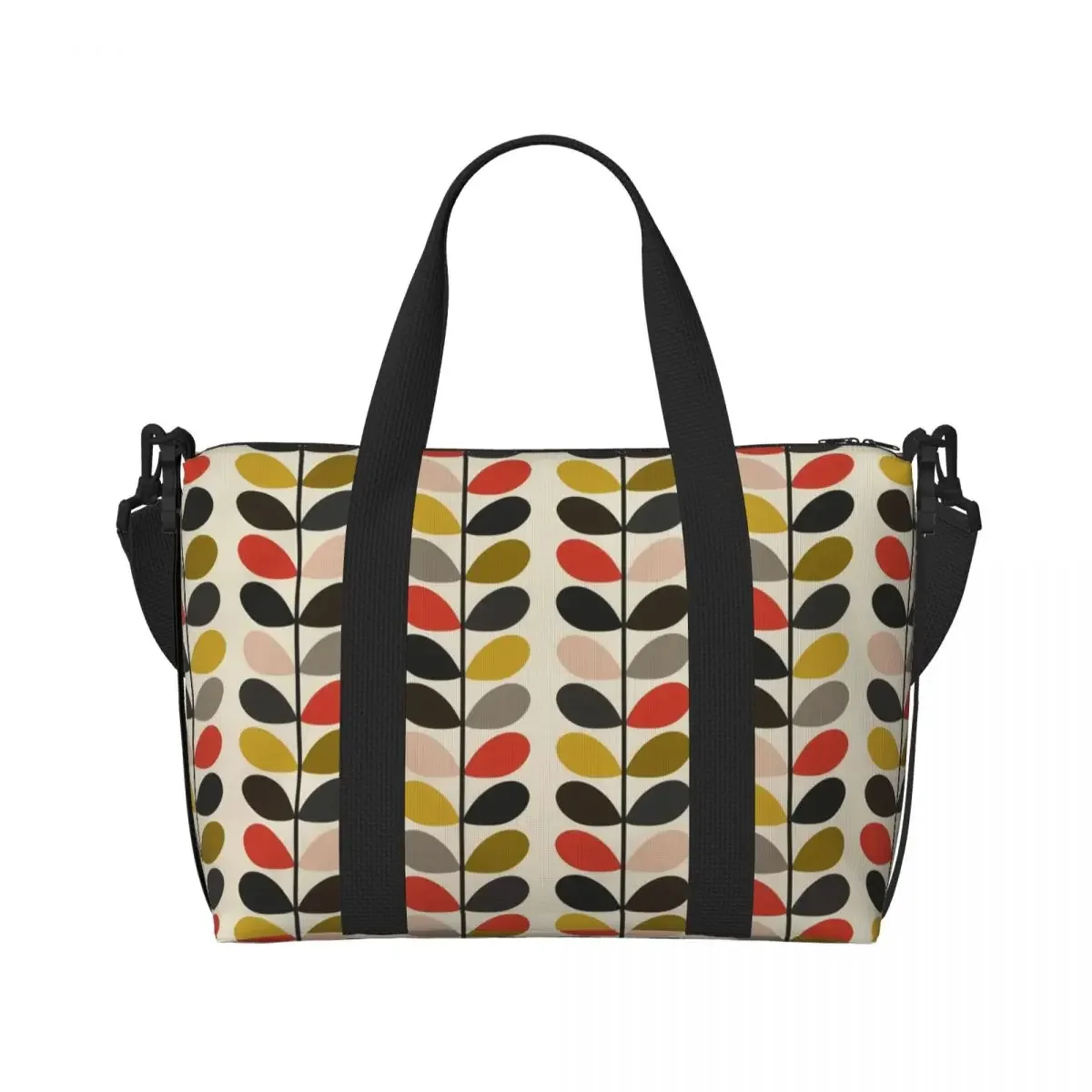 Custom Orla Kiely Multi Stem Beach Tote Bag Women Extra Large Gym Carry On Flowers Floral Abstract Travel Shopping Bags