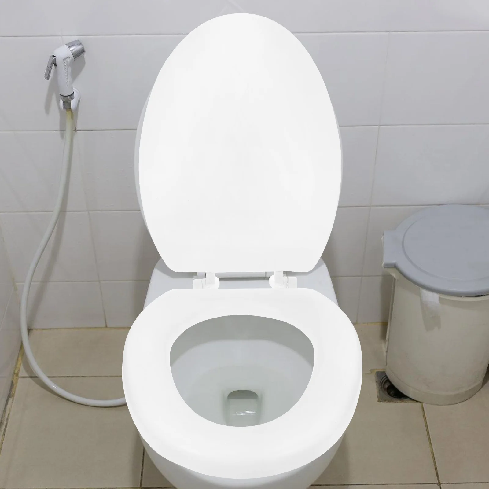 

Soft Foam Toilet Seat Cover Thickened Padded Bathroom Lid Comfortable Universal Replacement Easy Clean For Home Use Toilet