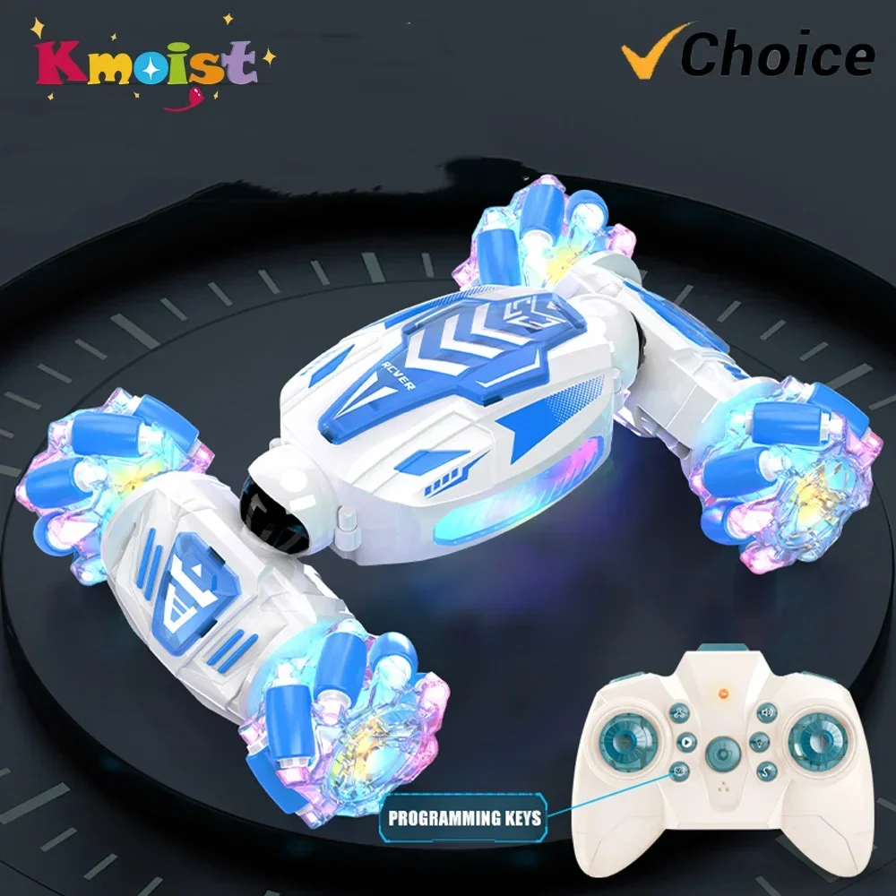 รถบังคับวิทยุ 2.4G รถสตั๊นท์ขนาดเล็ก บิดหมุนได้ ดริฟท์ข้าง ปีนป่าย มีไฟ มีเสียงเพลง ของเล่นรถแข่งสตั๊นท์สำหรับเด็กผู้ชาย ของขวัญสำหรับเด็ก