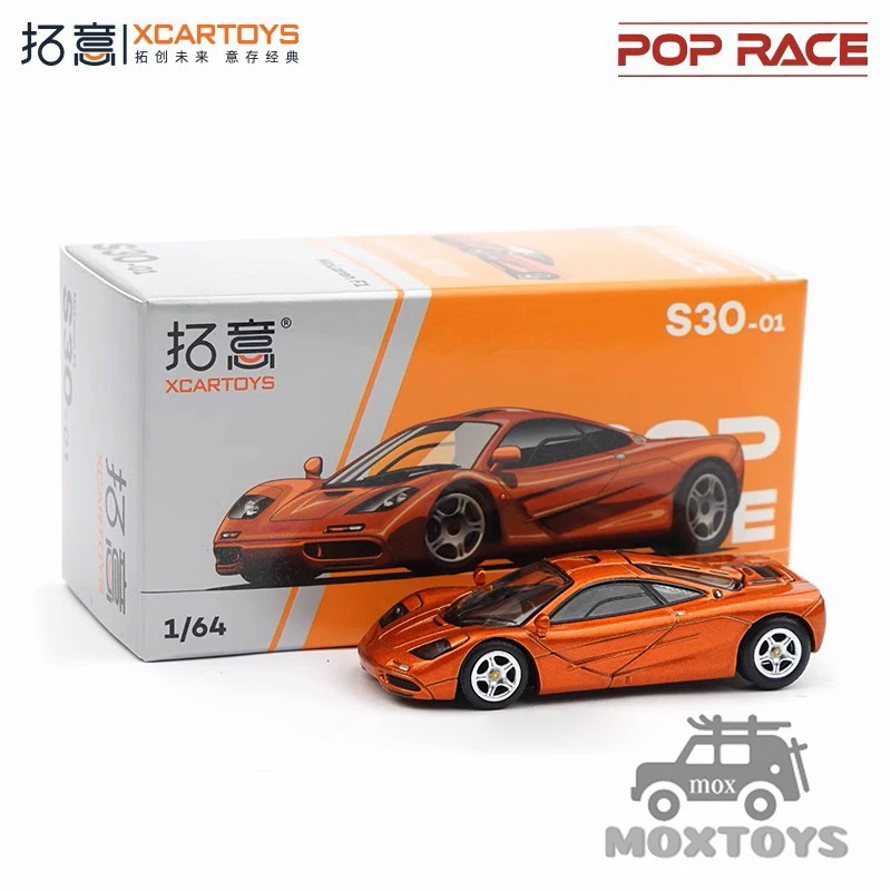 Xcartoys x POP RACE 1:64 F1 Orange Diecast Model Car