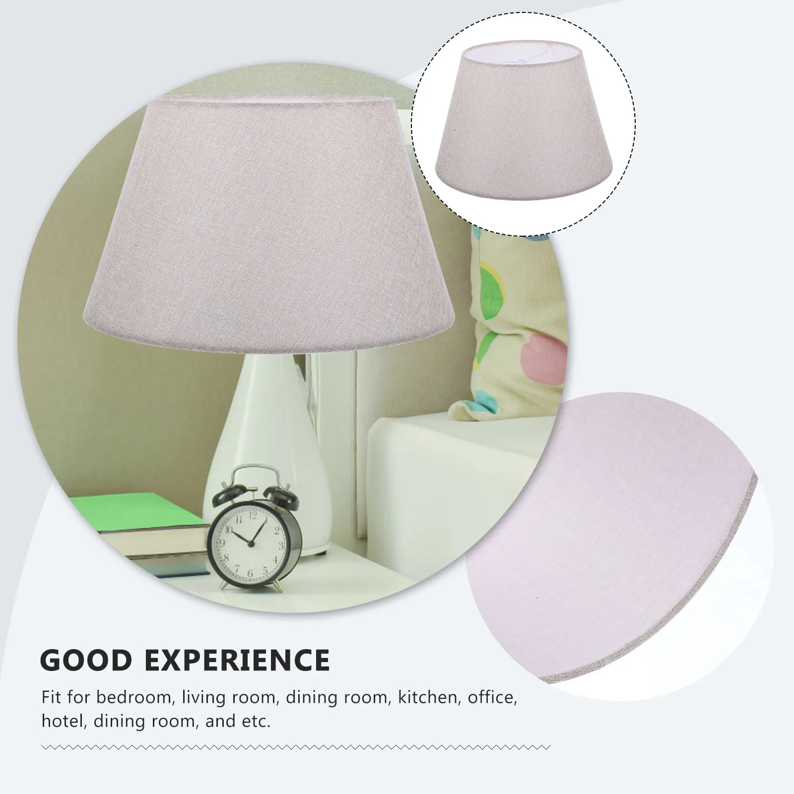 

Stylish Cloth Lamp Shade Replacement Table Lamp Cover Fabric Light Shade E27 For Bedroom Living Room Office Decorative Lighting