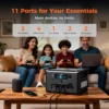 1800 ワットポータブル発電所 200 ワットソーラーパネル 1000Wh Lifepo4 バッテリー PowerBank バックアップ発電機供給キャンプ用 ﻿ 3