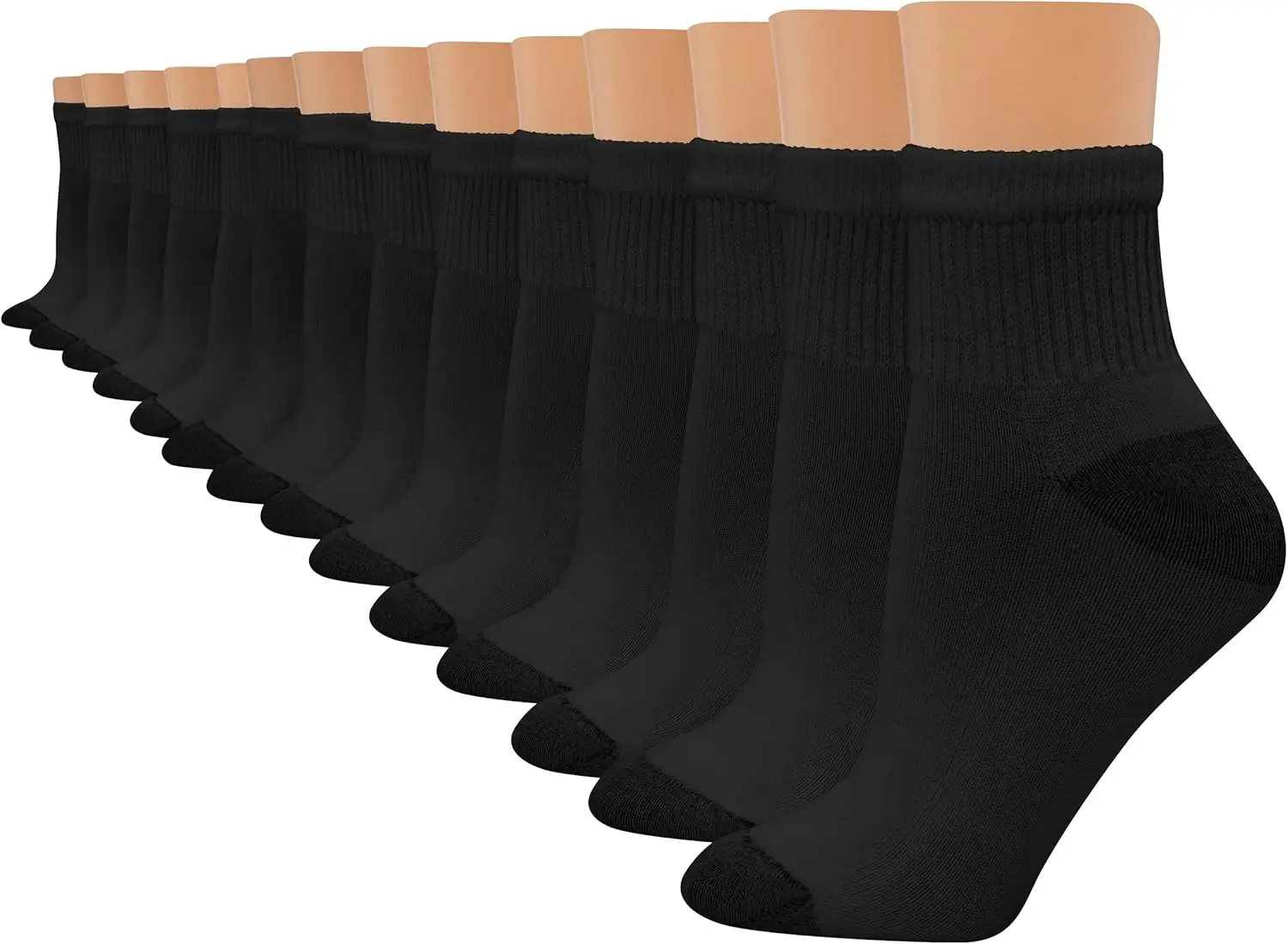 

Comfortable Cushioned Athletic Ankle Socks (10-Pack)