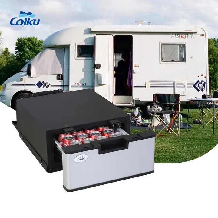 

Colku DC-23DR 12V Drawer Fridge Outdoor Mini Camping Built-in Car Refrigerator for RV Van Camper