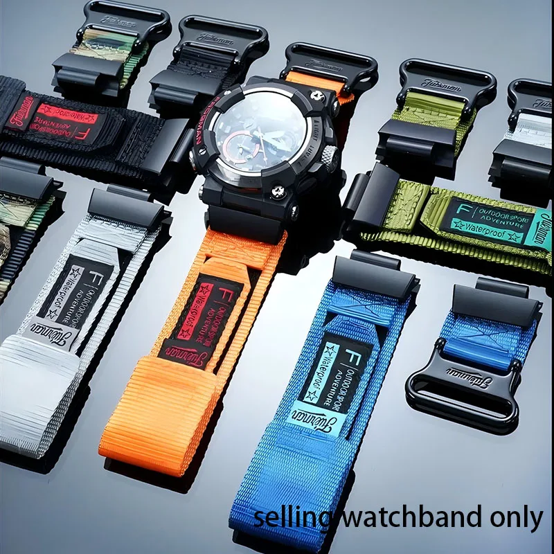 DIY Waterproof Watch Strap for Casio Seventh Generation Frogman 5623 Diving Watch GWF-A1000 Series Modified Nylon Strap
