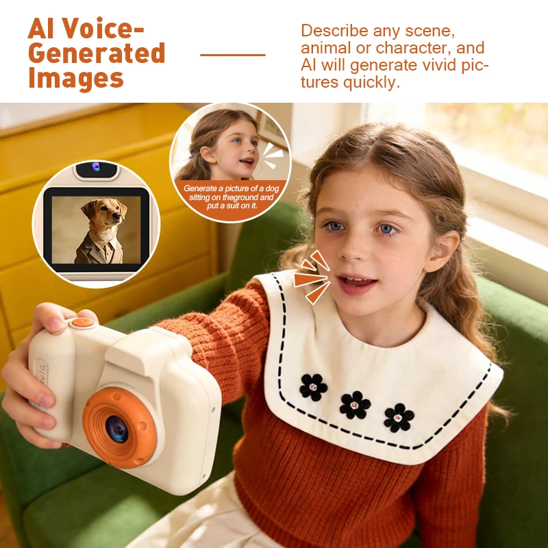 New Kids Ai Mini Camera Smart Interactive Talking Student Camera Hd Digital Cam…