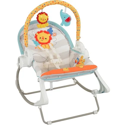 Fisher-Price 3-in-1 Swing, Baby Seat, Rocking Chair, Including Toy Bar, newborn to 18kg, 6-Step Rocking Speed, 18 Melodies BFH07