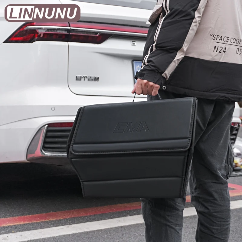 LINNUNU Für Geely KX11 Monjaro 2021-2025 Auto Stamm Lagerung Box multifunktionale Manjaro Faltbare Innen Zubehör Xingyue L