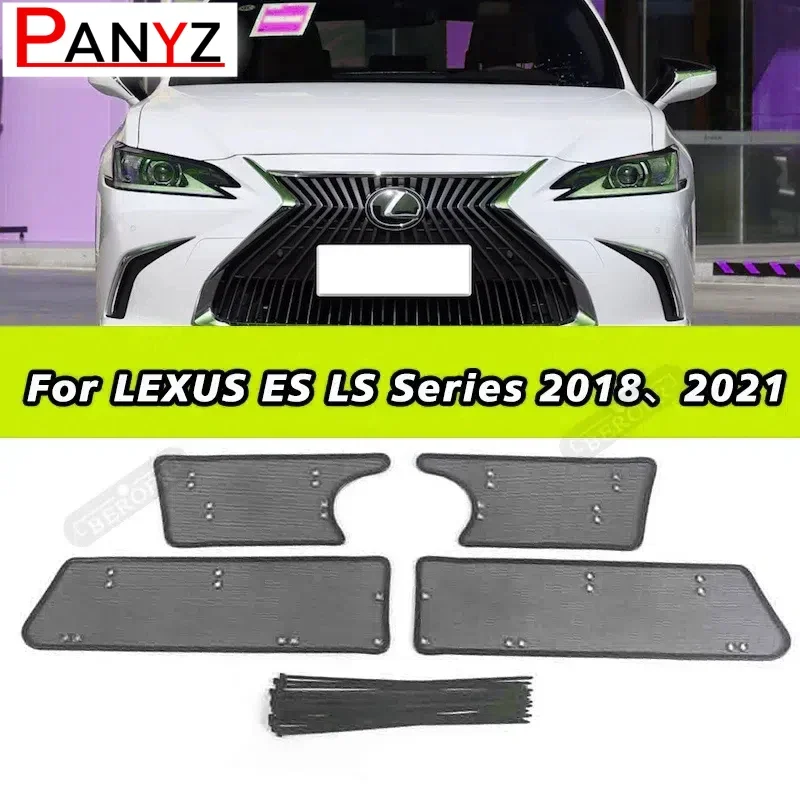 

Stainless Insect Screening Mesh Front Grille Insert Net Water Tank Engine Cover Car Accessories For LEXUS ES LS Series 2018 2021