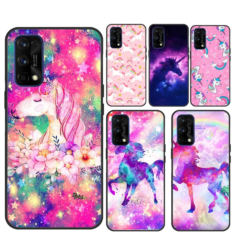 

Розовый Единорог Радуга милый для Realme GT 7 Pro 5 GT 6 6T C67 C61 C55 C53 C51 C21Y C25S C75 10 11 12 13 14 Pro Plus чехол