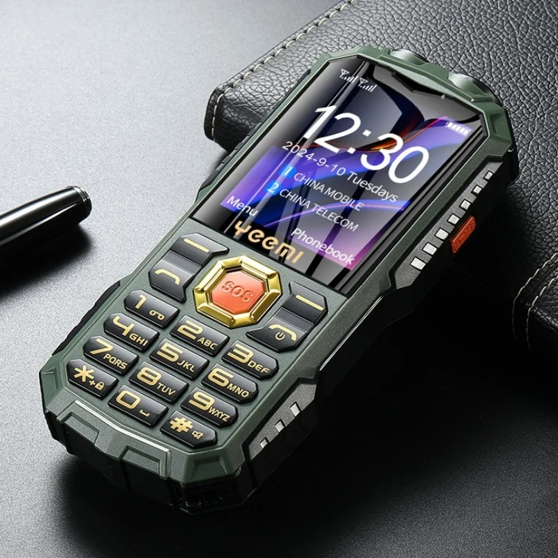 YEEMI Q7 + 4G الهاتف المحمول 2.4 بوصة LTE مصباح يدوي مقاوم للماء في الهواء الطلق الهاتف المحمول بصوت عال المتكلم 2400mAh بطارية كبيرة لكبار السن #5