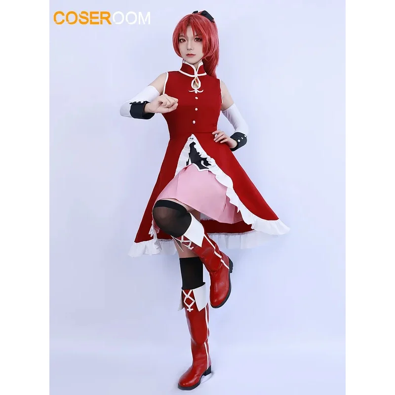 

Puella Magi Madoka Magica Kyoko Sakura Cosplay Costume Wigs Suit Uniform Halloween Party Role Play Outfit for Men