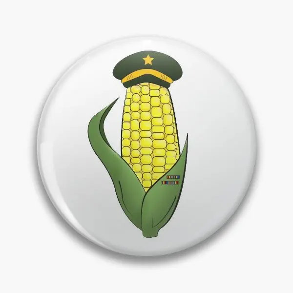 Colonel Of Corn  Soft Button Pin Lapel Pin Badge Funny Cute Cartoon Fashion Hat Lover Clothes Women Jewelry Creative Collar