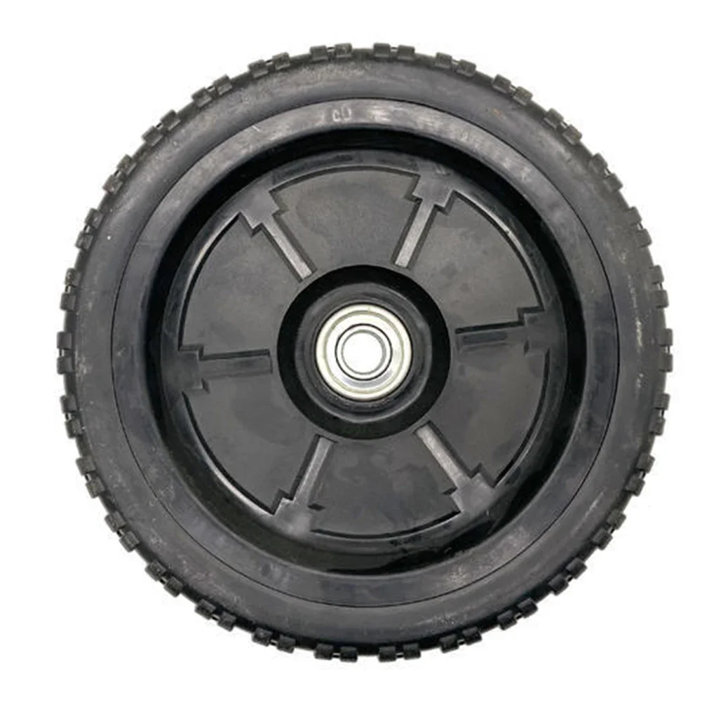 

Sustainable Lawn Maintenance Wheel Set Designed Specifically for Self Propelled Push Lawnmowers in Black Color