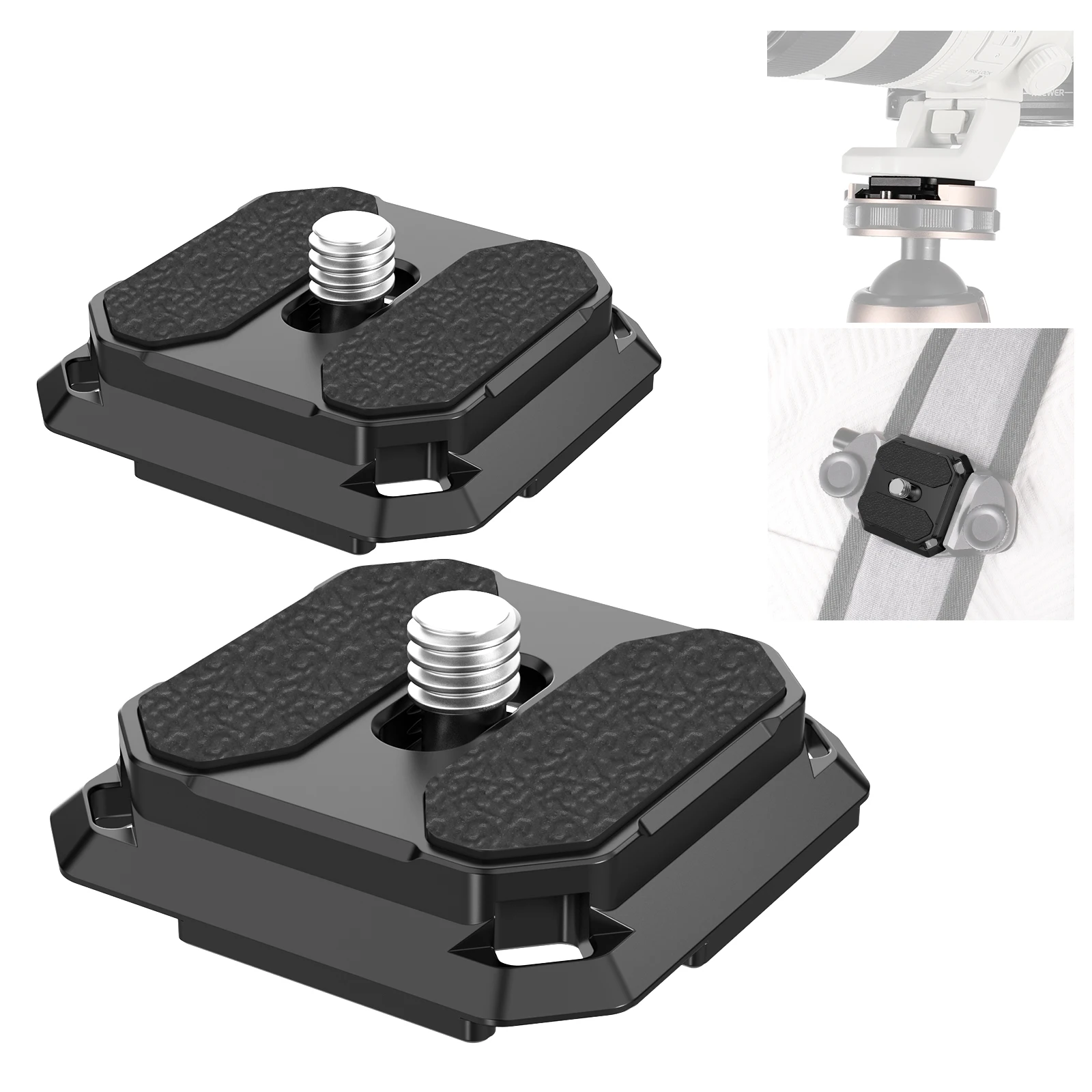 Neewer Quick Release Plate 38mm Square Arca Type QR Camera Mount Plate Compatible with Peak Design Capture V3 Camera Clip