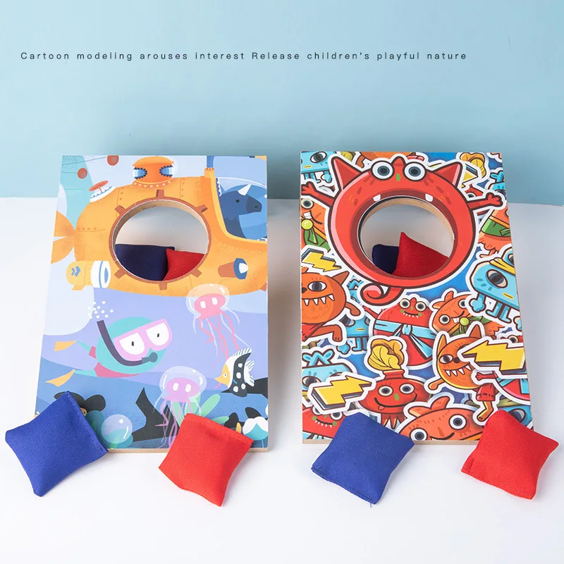 ของเล่นโยนกระสอบทราย โยนกระสอบทรายในวงกลม ของเล่นพ่อแม่ลูก PK ของเล่นโยนห่วงสำหรับเด็ก ของเล่นกีฬาสำหรับเด็กอนุบาล