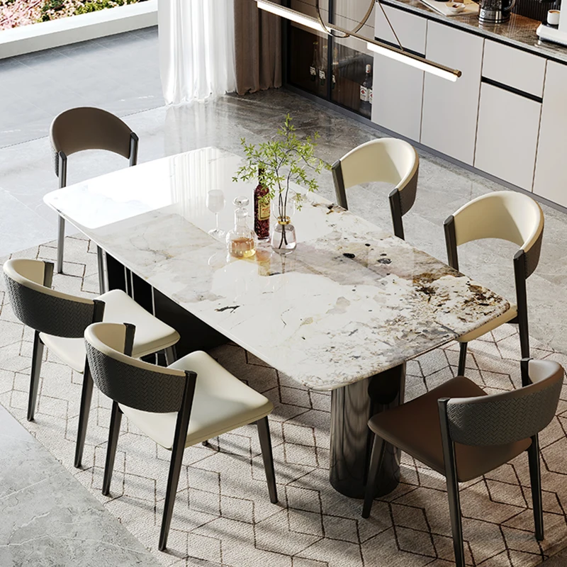 Coffe Tables Home Furniture Dining Table Modern Individual Dinning Luxury Restaurant Living Mesas De Comedor Cafe Kitchen WJX