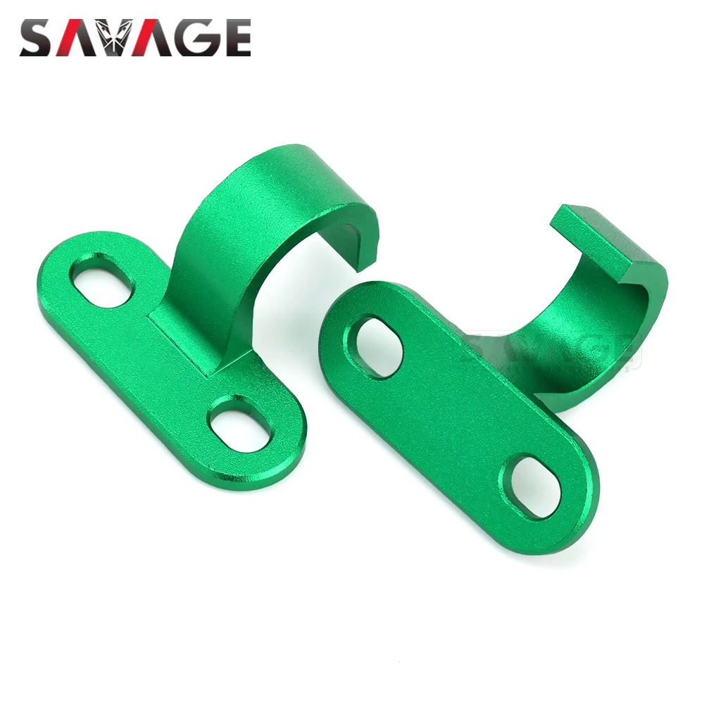 KX KLX-abrazadera de guía de manguera de freno delantero y trasero, soporte de fijación para Kawasaki KLX450R, KX250, KX450, KLX, KX 125, 250, 450,