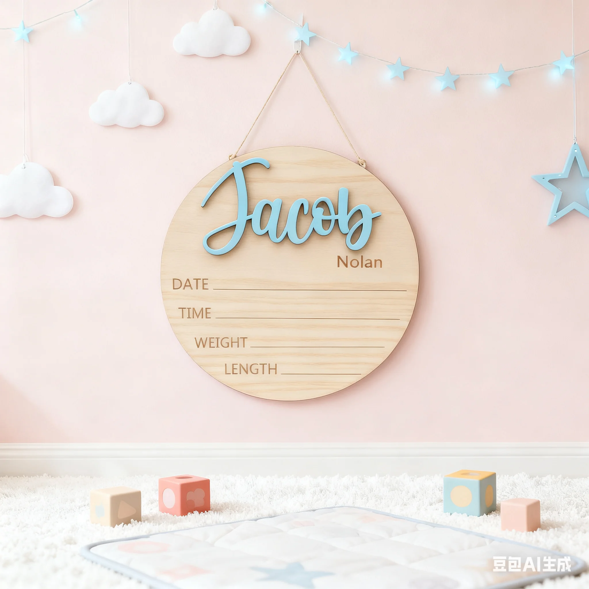 1 Stück Individuelles Blaues H – Baby Nursery Diy Bewertung und Preis