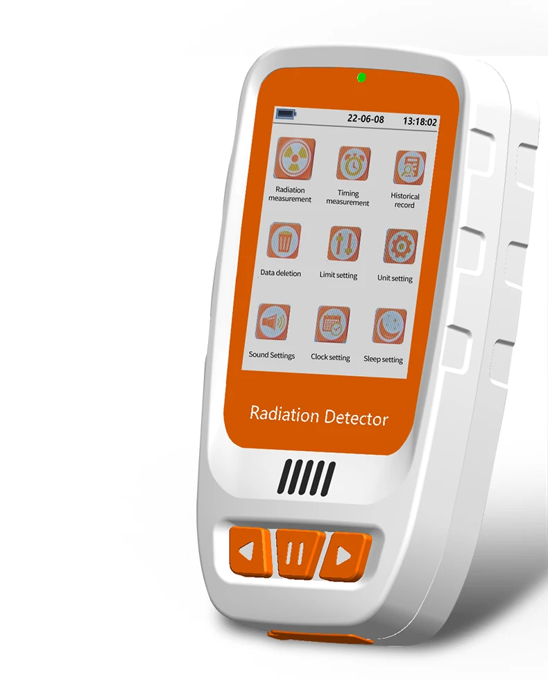 Aikesi HFS-20 เครื่องตรวจจับรังสีนิวเคลียร์แบบพกพาพร้อมจอแสดงผล LCD เครื่องตรวจจับ Gamma