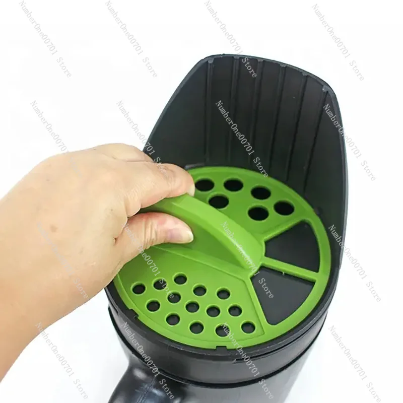Garden Seed Spreader, Handheld Salt Dispenser for Ice & Snow, Multi-Purpose Sower for Lawn, Vegetable Seeds, Salt