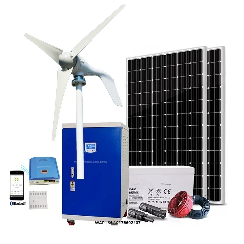 Wind Turbine 220v 5kw 10kw Wind Energy Solar Hybrid Power Generation System 48V 96V 'Household Wind Energy System