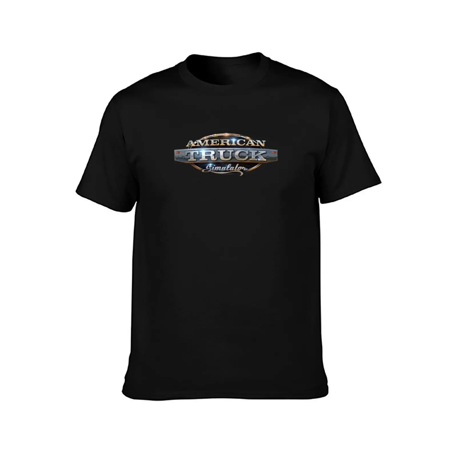 American Truck Simulator Logo T-Shirt Big and Tall Gym T-Shirt