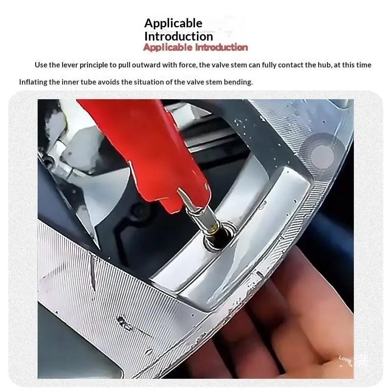 Beliebter Reifenventil-Abzieher, Metall-Reparaturwerkzeug für Schläuche, Zubehör zum Entfernen und Einsetzen von Autorädern – Detail 3