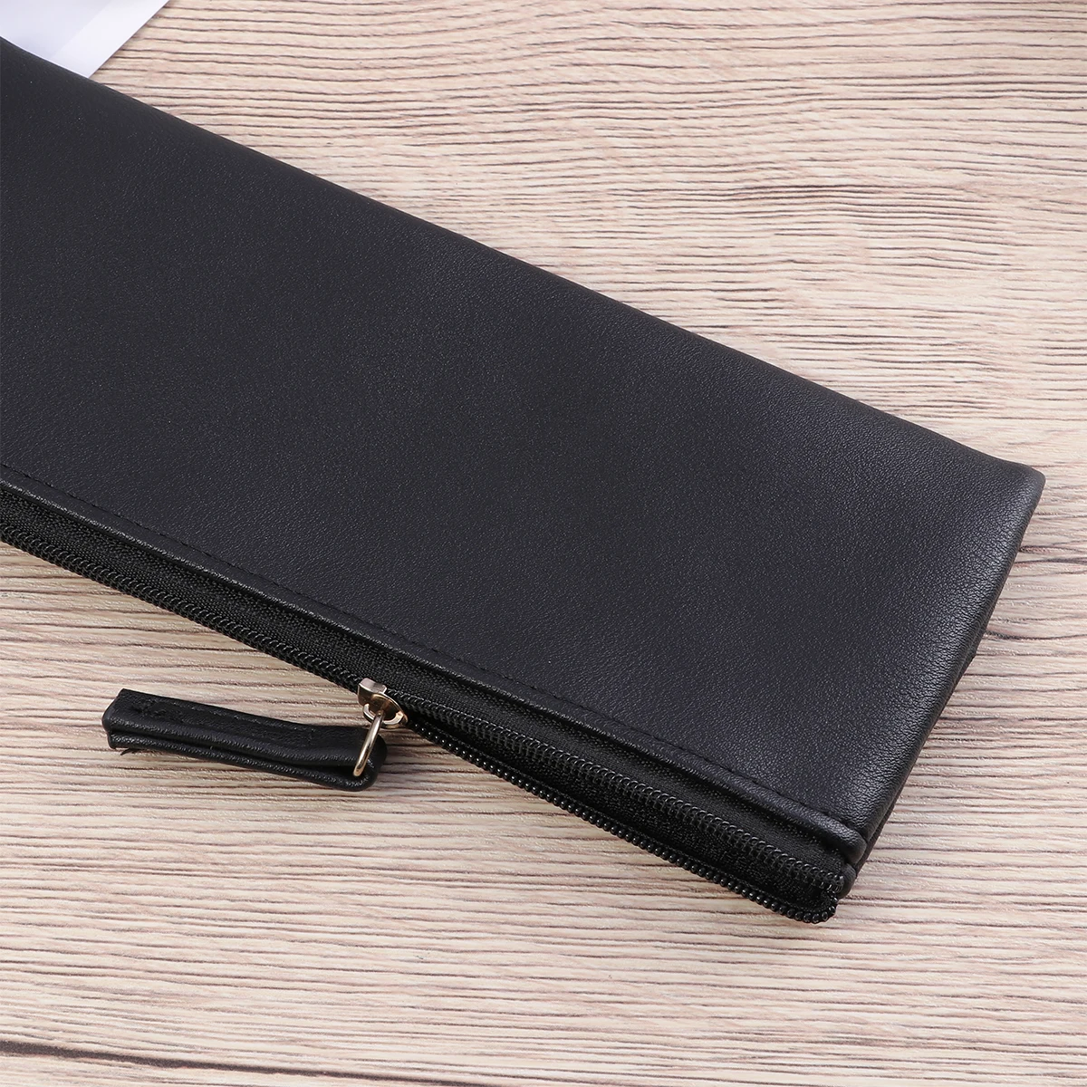 Pencil Bag Pu Minimalist Design Stationery Storage Bag For Students Pen Organizer Toiletries