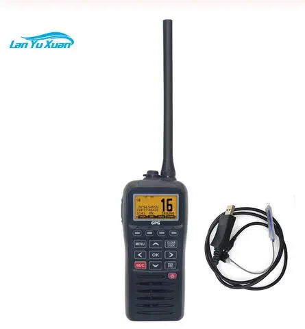 

VHF Marine Radio RS-38M And Cable Built-in GPS 156.025-163.275MHz Waterproof Float IP67 Waterproof Walkie+Talkie