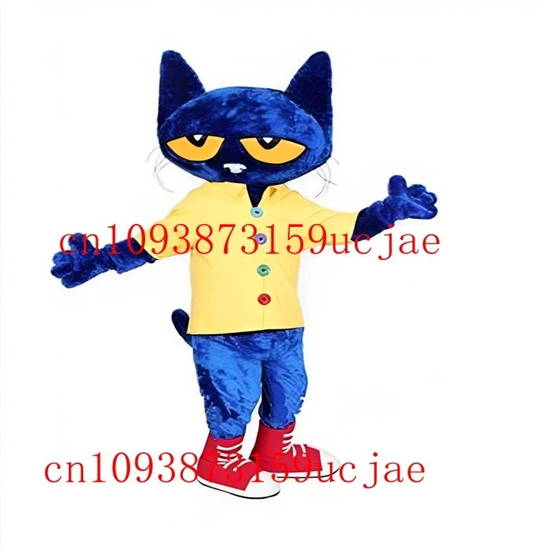 

Pete the Cat Mascot Costume cartoon fancy dress Cosplay Costume Halloween Fancy Dress Christmas Party Maskote factory direct