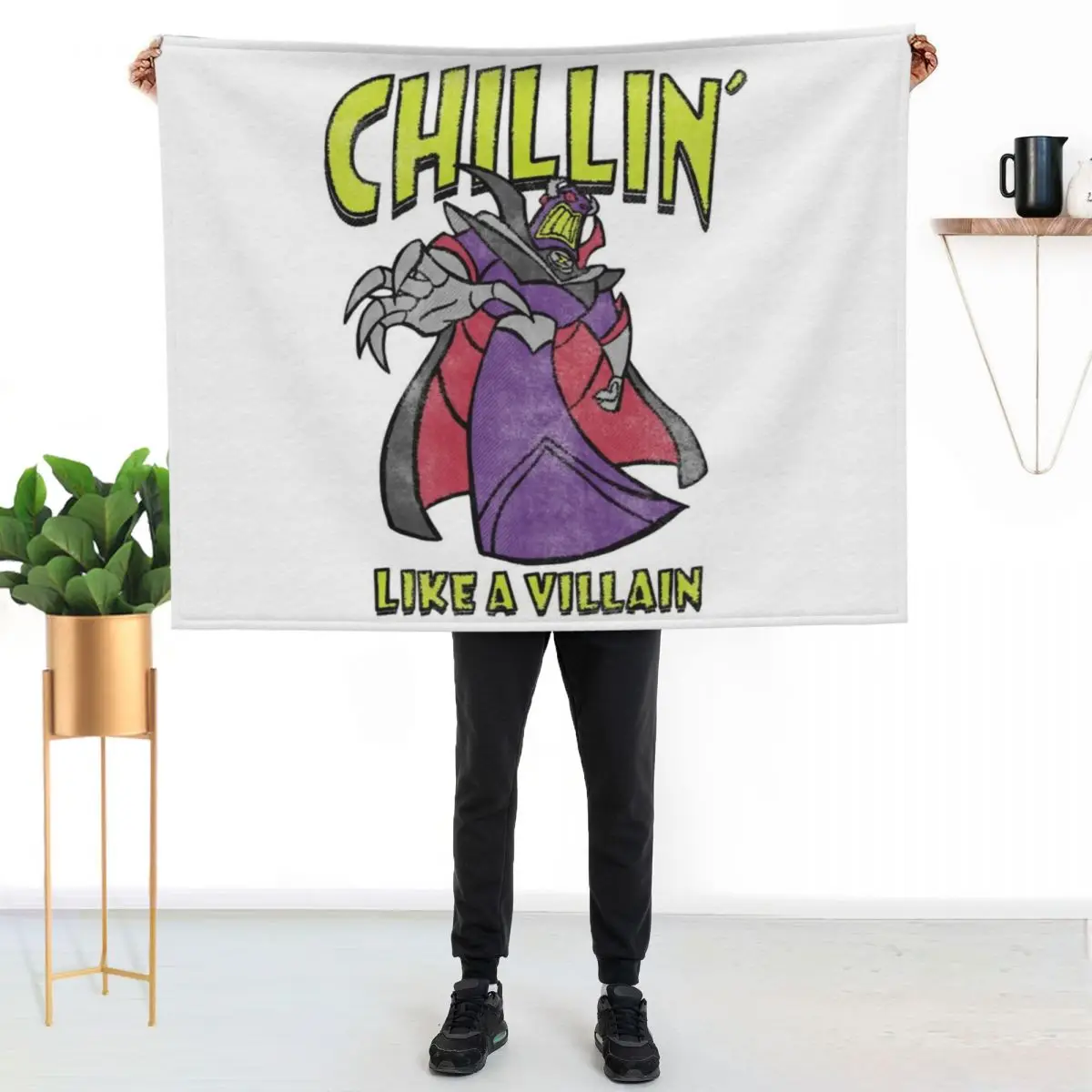 

Emperor Zurg is Chillin' Throw Blanket Color Fast Cozy Throw Blanket