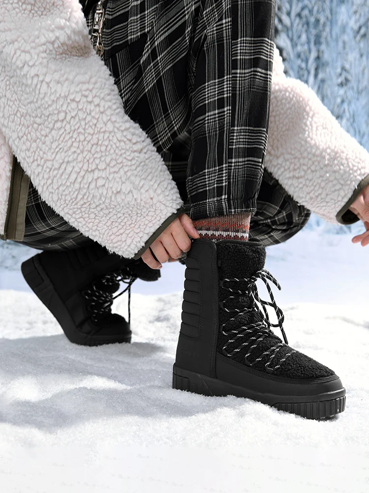 Botas de montaña impermeables mujer – Resistente frío invierno outdoor - imagen 4