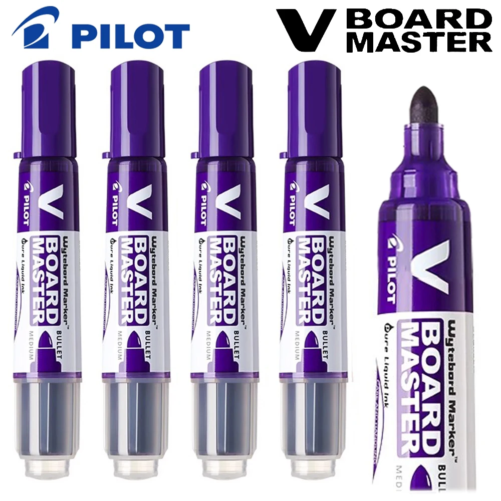 6 Pcs Pilot Whiteboard Marker Is Environmentally Friendly and Non-toxic 2.3mm (Medium Bullet) Refillable Ink Classroom Supplies