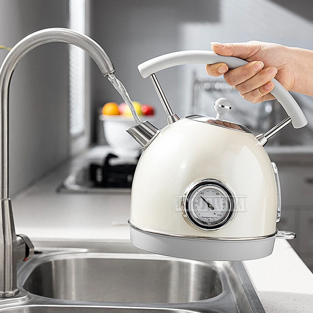 BT-T03LW 1.8L 304 غلاية كهربائية من الفولاذ المقاوم للصدأ مع مقياس التحكم في درجة حرارة الماء غلاية كهربائية منزلية