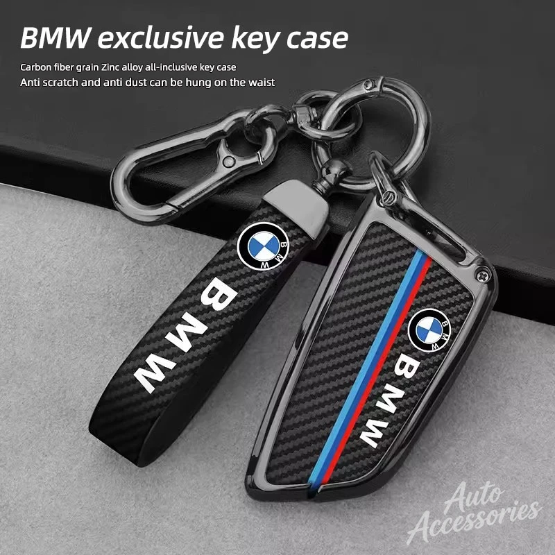 

Carbon Fibre Car Key Case Cover Alloy Protect Shell For BMW X1 X3 X5 X7 1 3 5 6 7 Series G20 G30 G11 F15 F16 G01 G02 Accessories