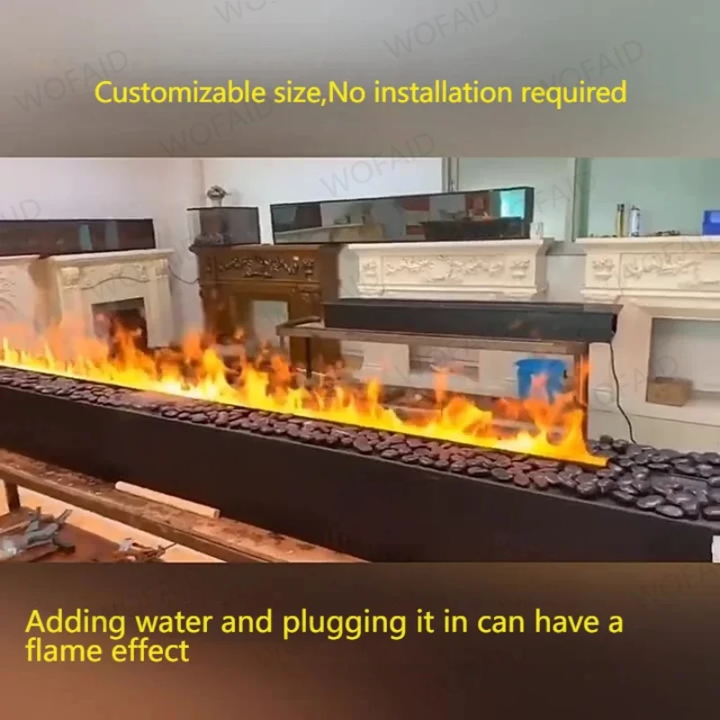 Chimenea eléctrica de grado de inversión, 5 años de garantía, llama 3D de vapor, ahorro de costo con IVA de la UE, oferta gratuita, humidificador ecológico