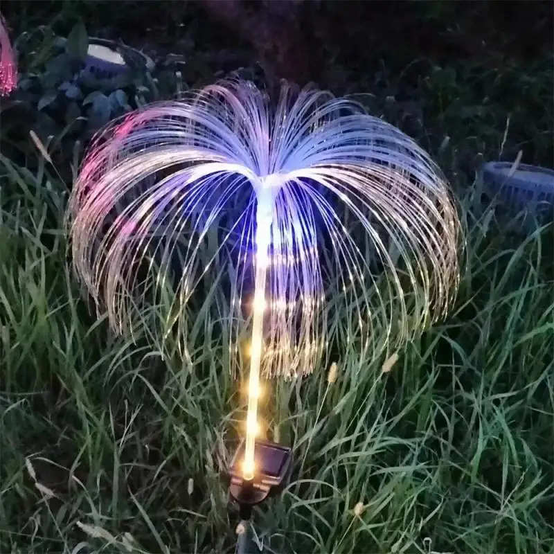 Solar Jellyfish Light Outdoor Waterproof Flowers Garden Lamp 7 Color Changing Landscape Yard Patio Pathway Christmas Sun Light