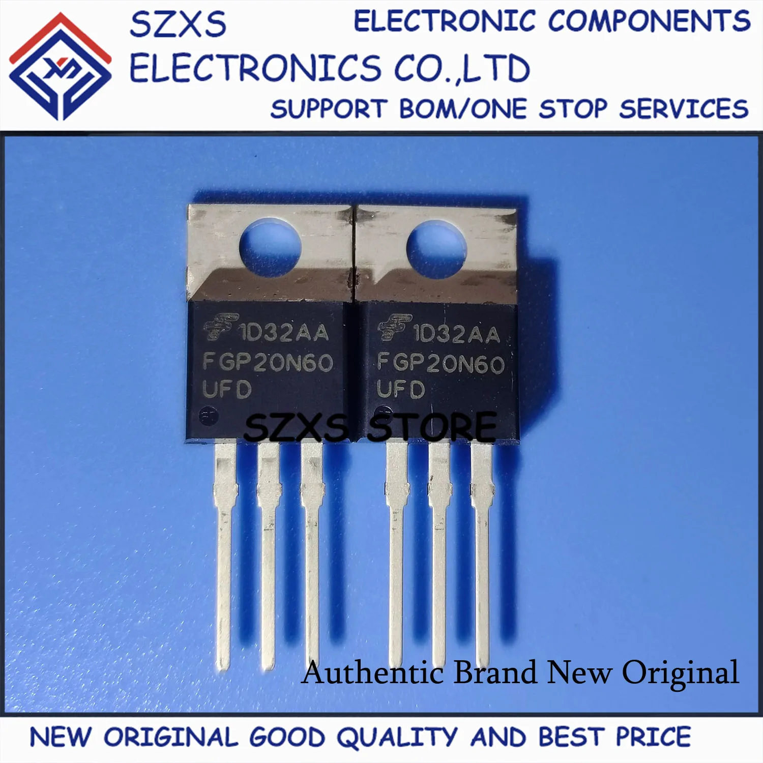 New Original 10Pcs FGP20N60UFD FGP20N60UFDTU TO-220 600V 20A MOSFET Field Effect Transistor Good