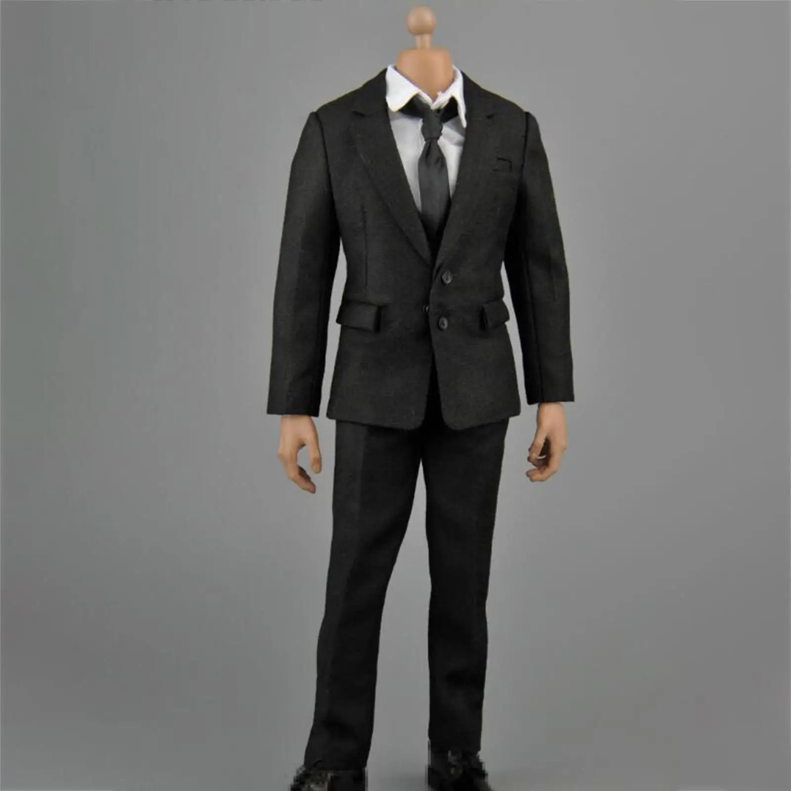 Ropa masculina a escala 1/6, traje, chaqueta, camisa, pantalón para cuerpo de figura de 12 pulgadas