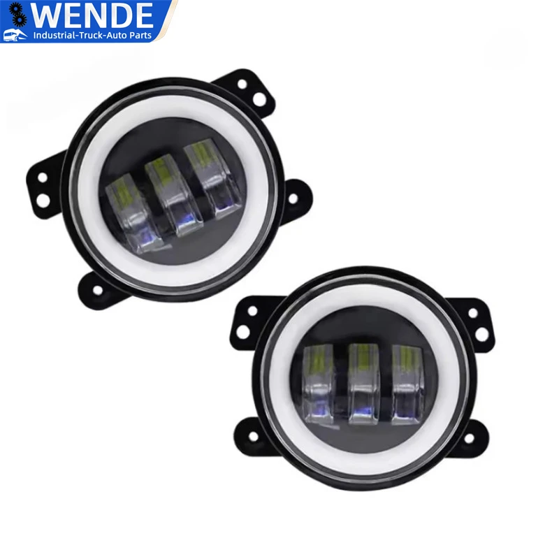 

Car LED Headlight LED Fog Light Halo Ring DRL For Jeep Wrangler JK Dodge Off-Road