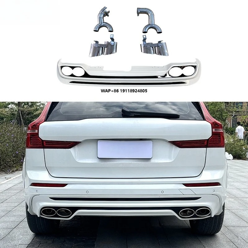 

XC60 Polstar Rear Diffuser Lip for Exhaust Tips High Quality Fast Delivery ABS PU Material Body Kits 2018+