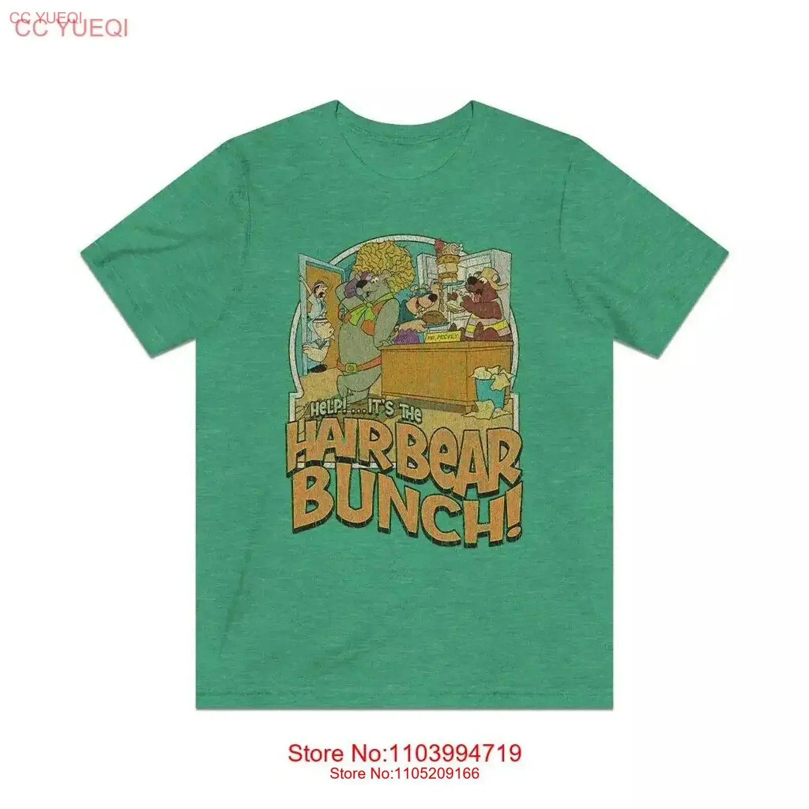 

The Hair Bear Bunch Snacktime 1971 Vintage Men'S T Shirt vintage Washed Comfortable designer clothes streetwear graphic